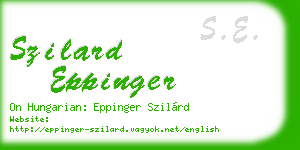 szilard eppinger business card